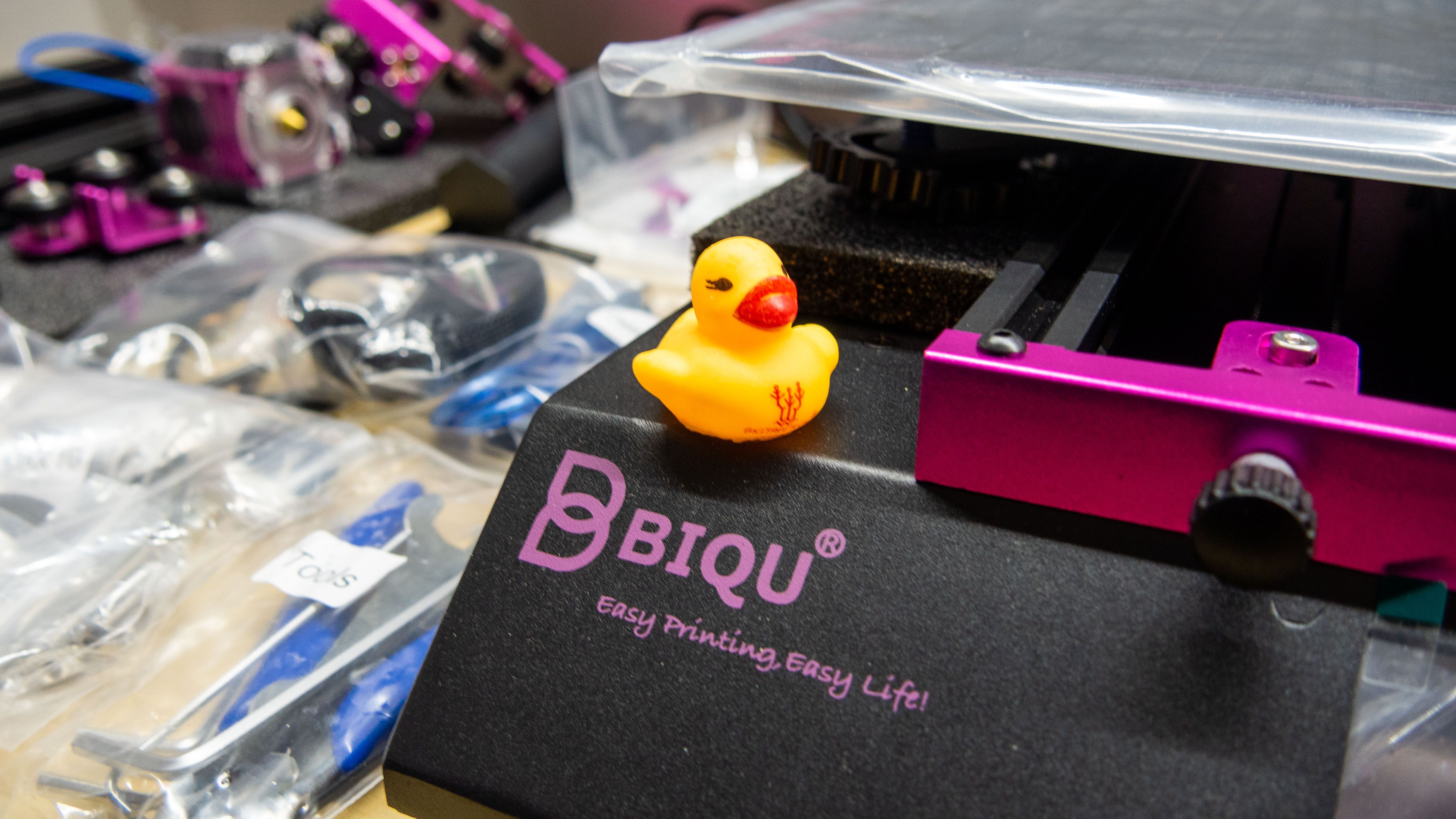 biqu b1- logo and duck