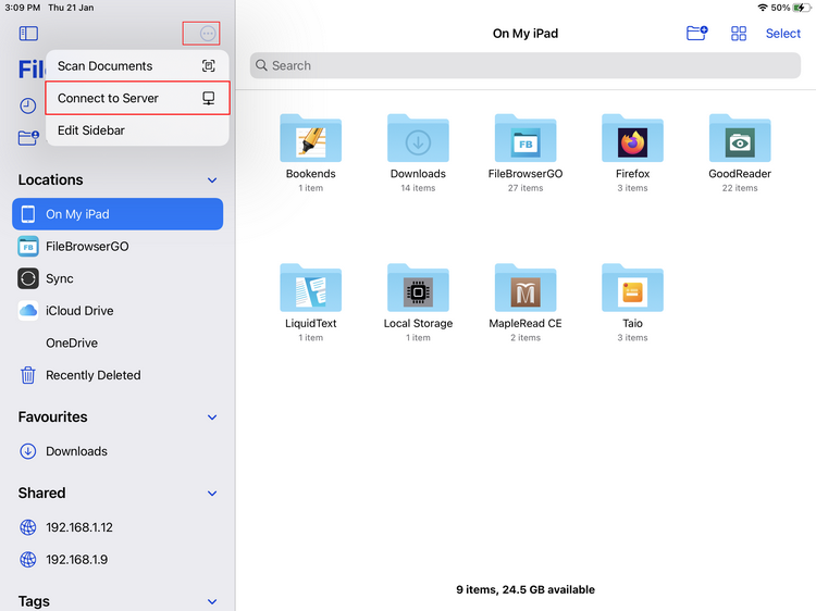How to Use an iPad to Access Windows or Mac Files With a Server Message ...