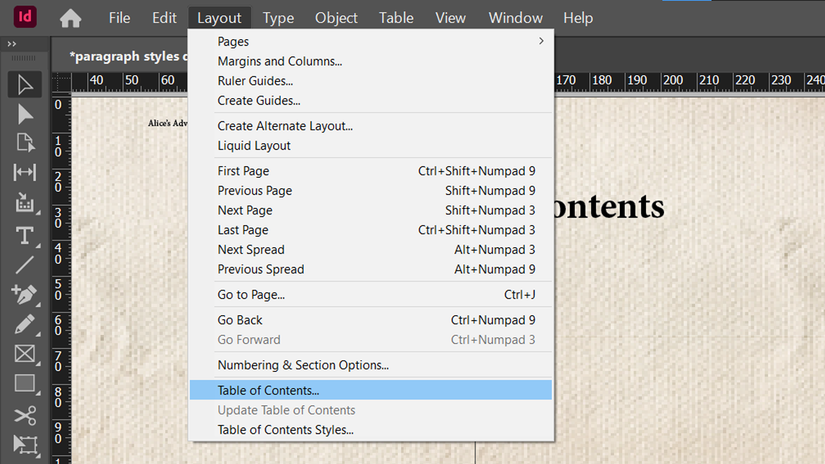 Ind Contents How to Build a Table of Contents in InDesign