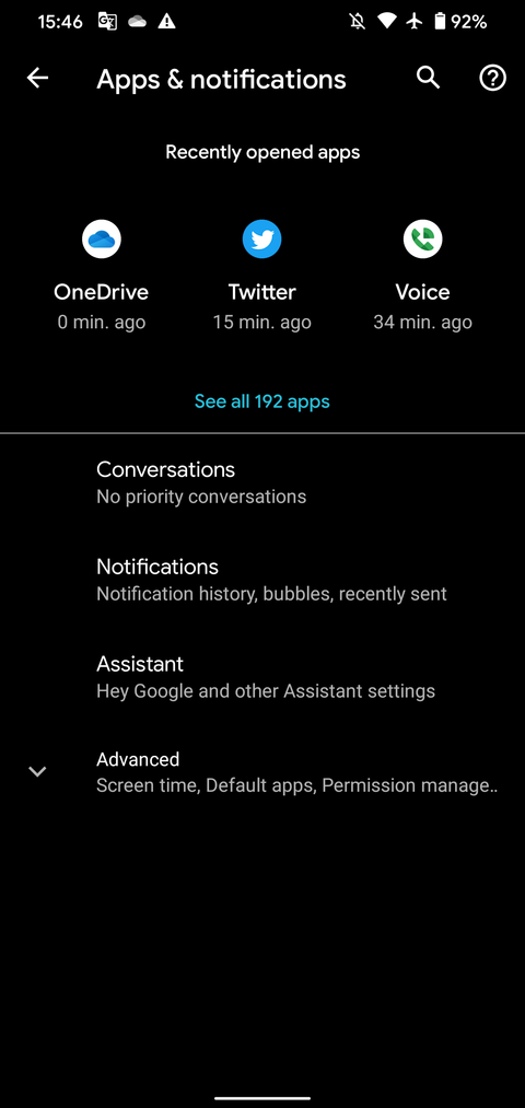 Android See All X Apps
