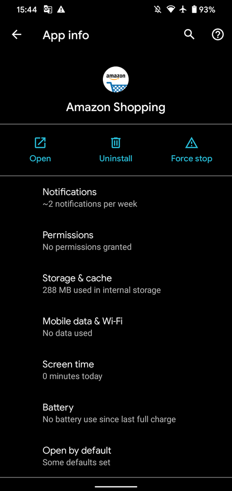 Android App Settings