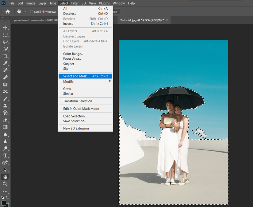 How to Select All of the Same Color in Photoshop