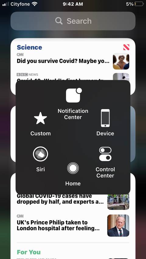Ios 10 Virtual Home Button How to Use a Virtual iPhone Home Button With AssistiveTouch