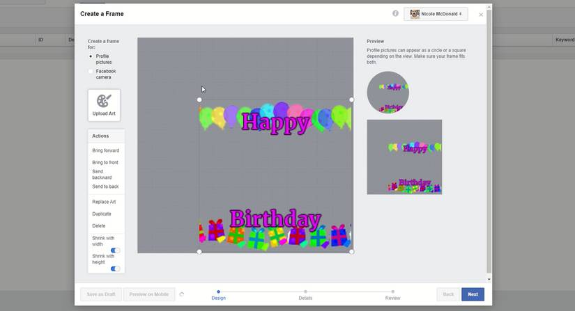 How to Create and Use Facebook Frames