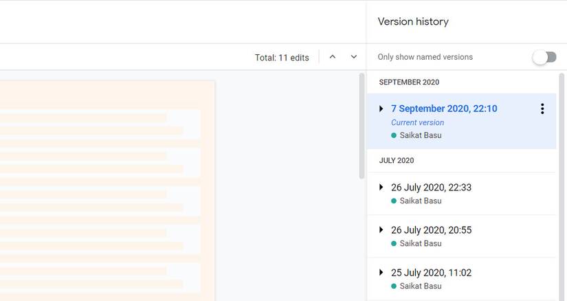 How to Use Version History in Google Docs