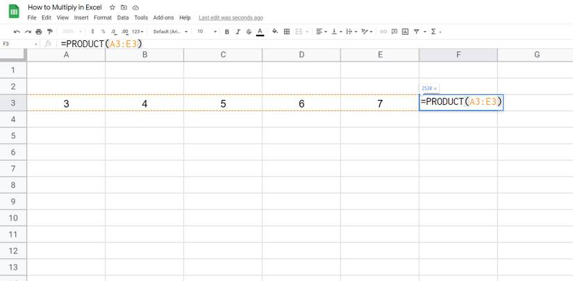 How to Multiply in Excel