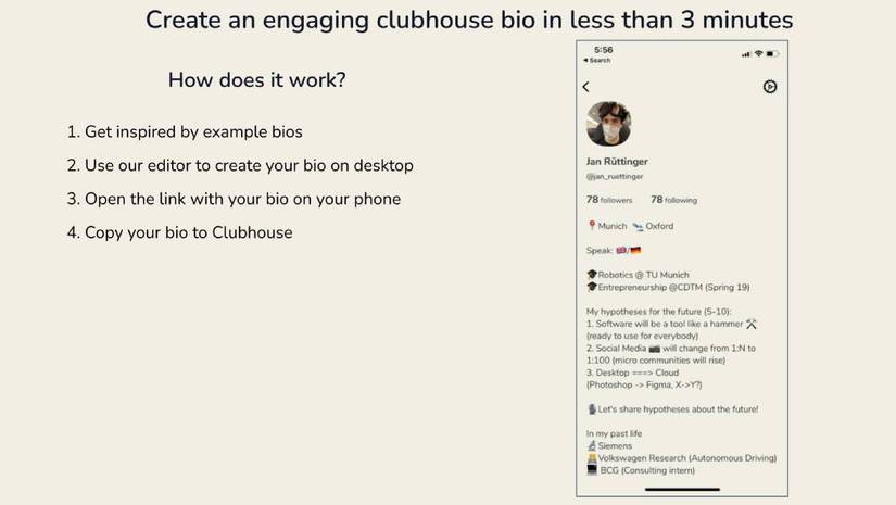 Clubhouse Bio Examples 6 Clubhouse Apps to Make the Audio Social Network Better and Solve Its ...