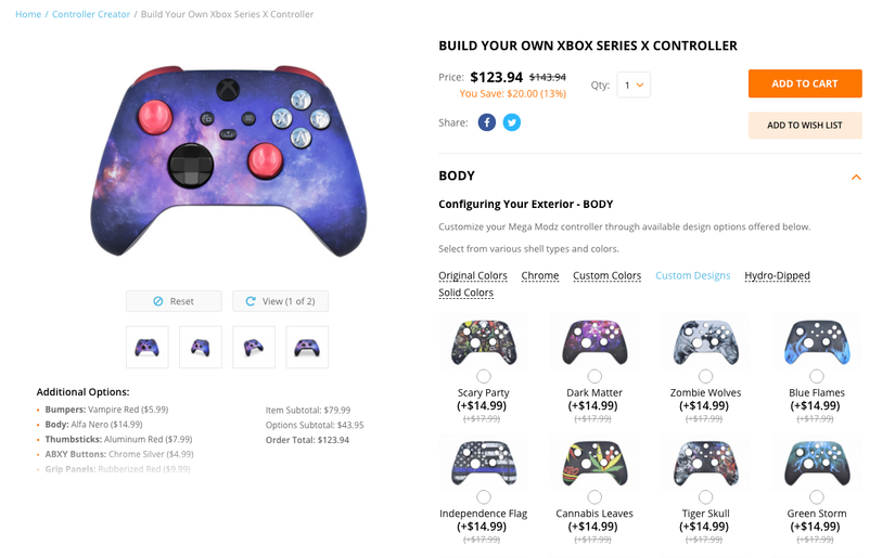 Mega Modz Custom Xbox Series X Controller Review