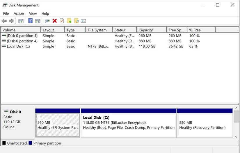 Disk utility windows 10