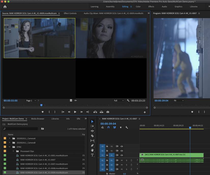 How to Create Multi-Camera Sequences in Adobe Premiere Pro