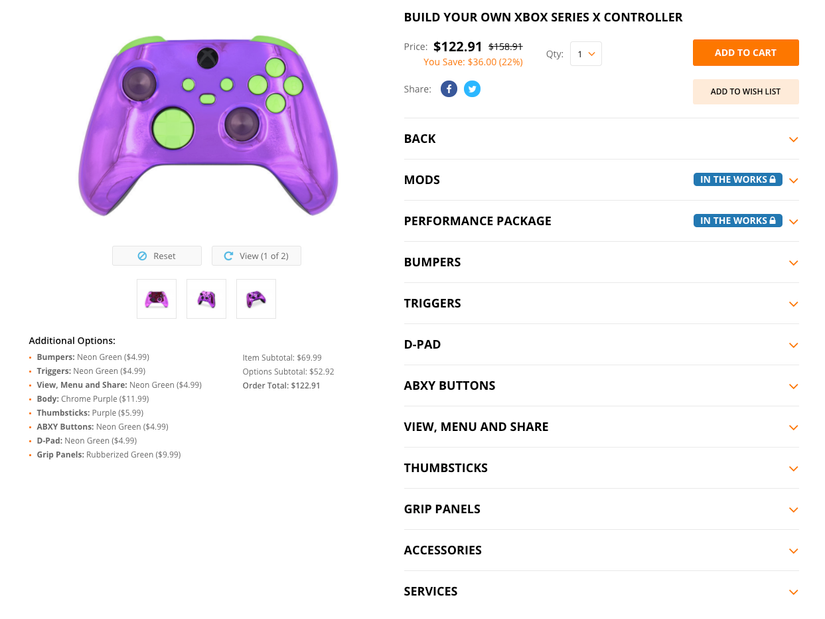 Mega Modz Custom Xbox Series X Controller Review