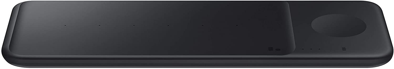 Samsung wireless charging trio flatlay in black