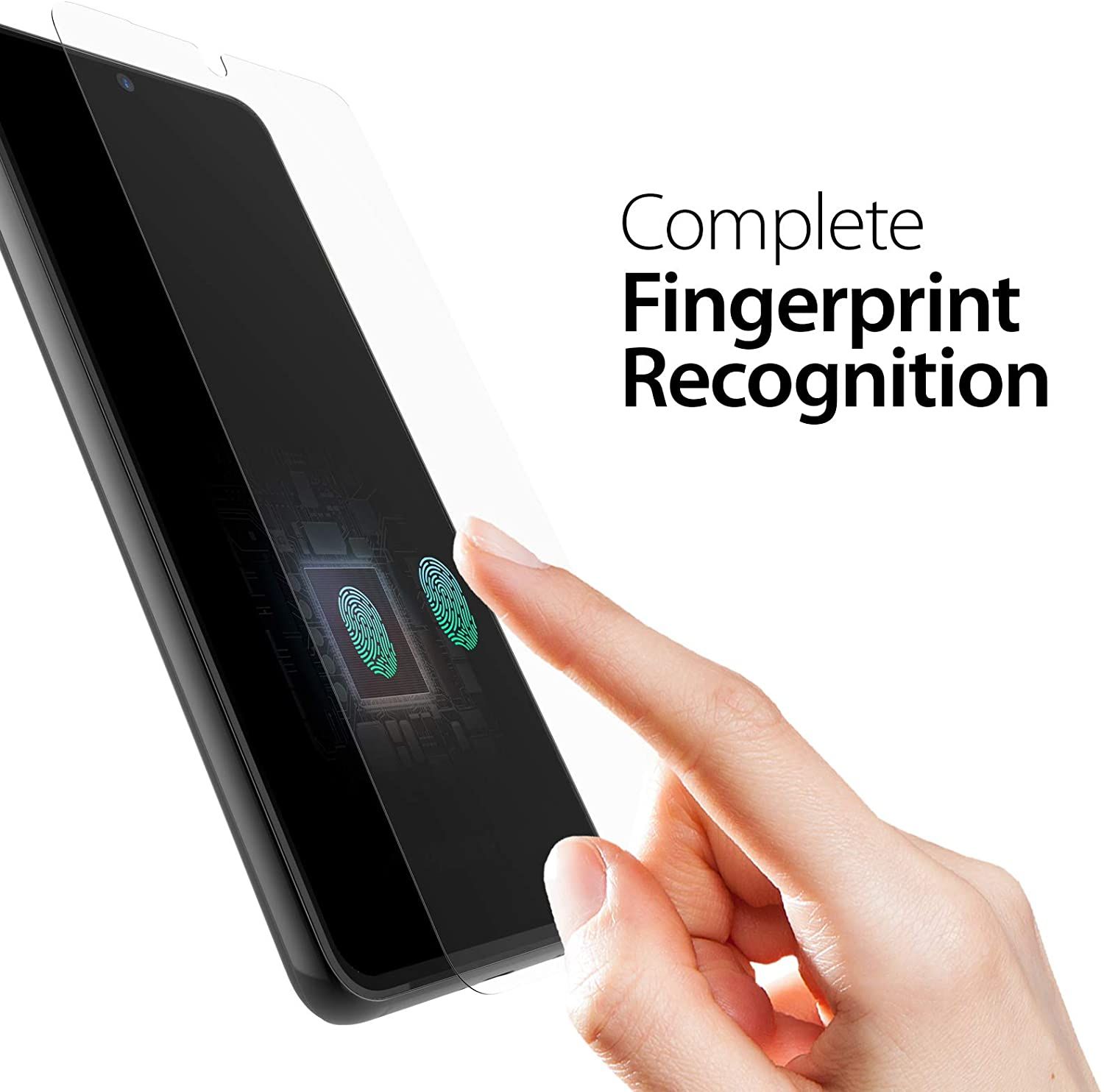 Whitestone Dome Screen Protector for Samsung Galaxy S21 fingerprint compatibility