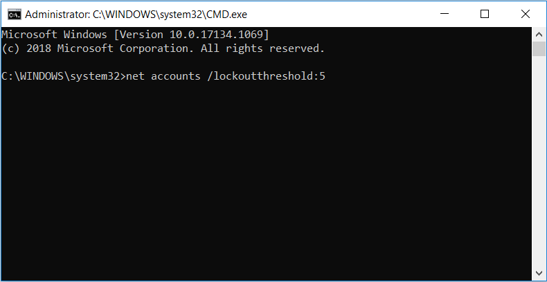 Password Threshold Prompt How to Limit the Number of Failed Login Attempts on Windows 10