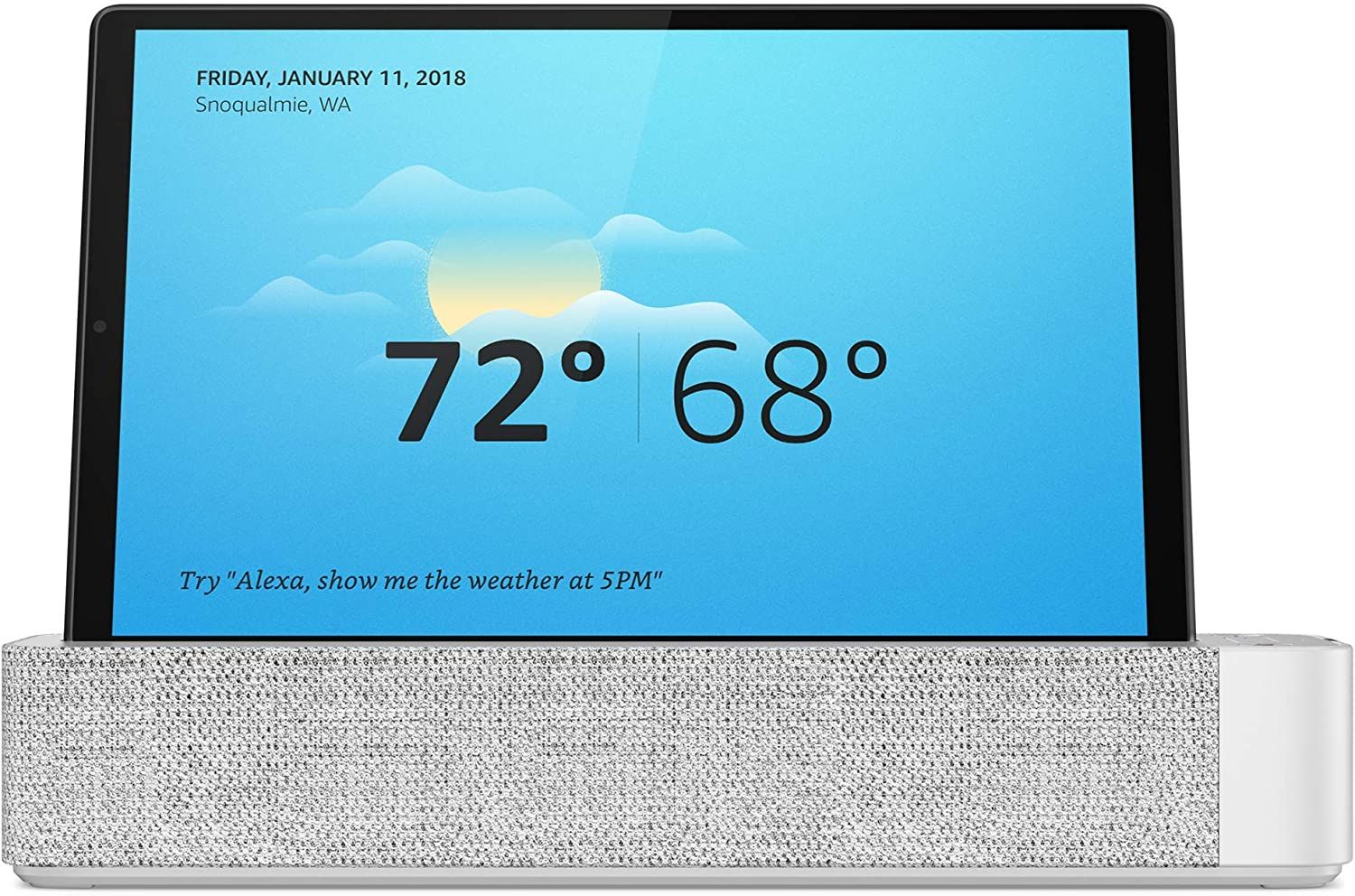 Lenovo Smart Tab M10 Plus weather app