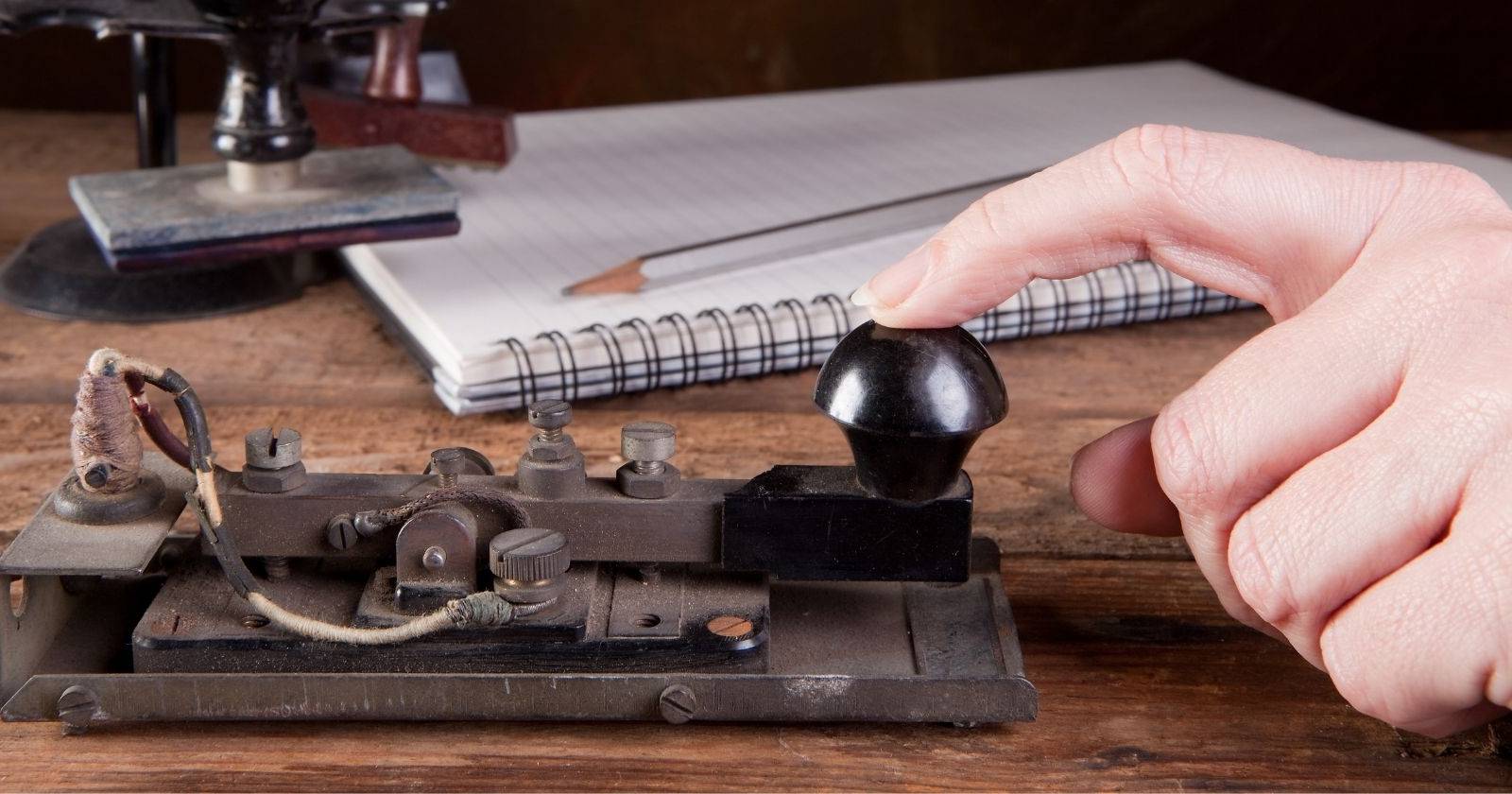 Man Using Morse Code 9 Sites to Learn Morse Code
