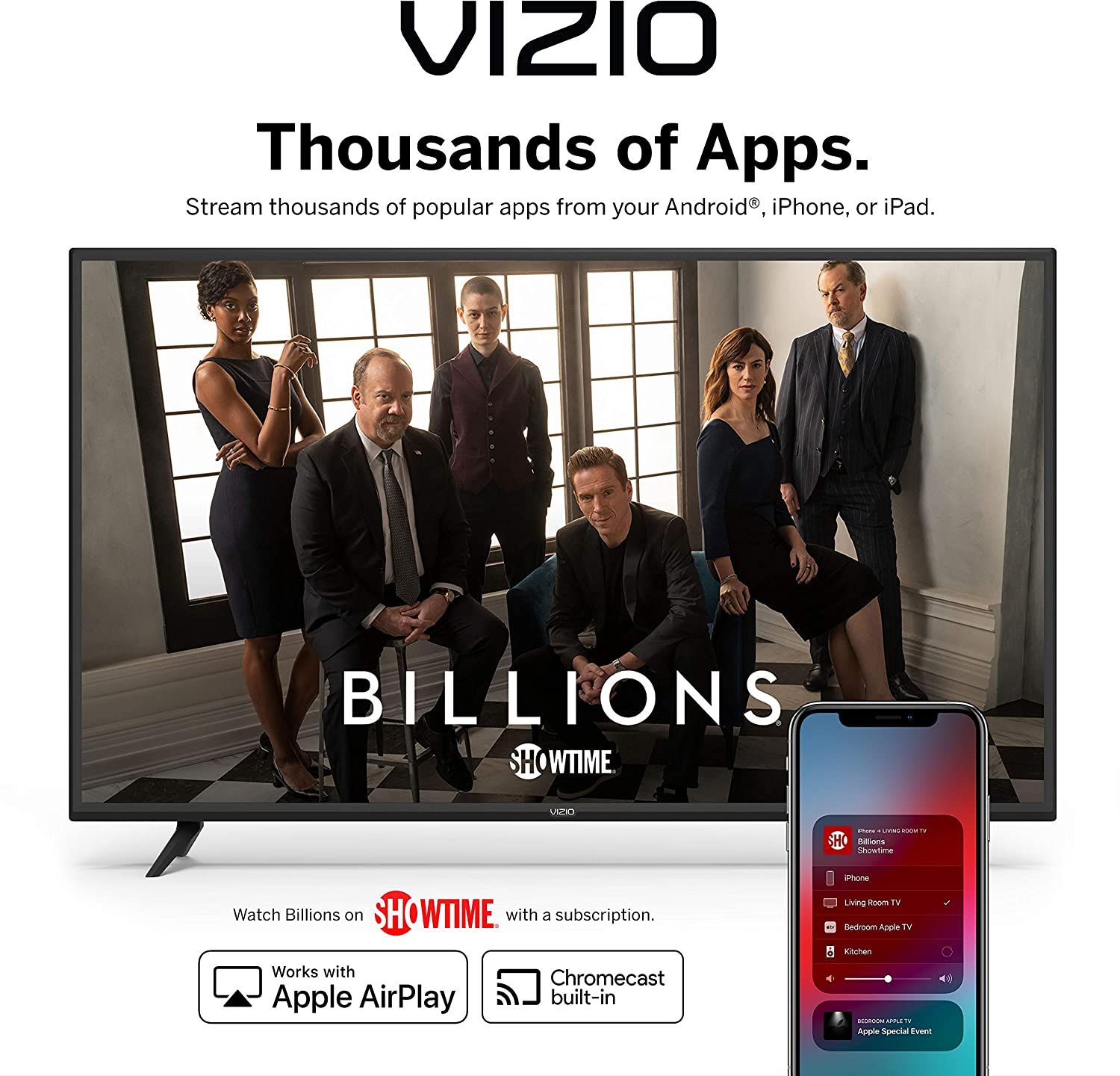 VIZIO 40 Inch 4K Smart TV apps