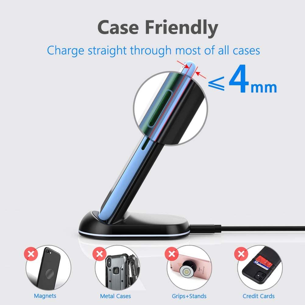Yootech Wireless Charger case friendly