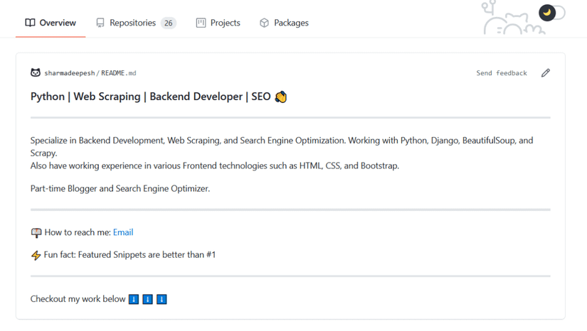 Customize Your GitHub Profile With a ReadMe