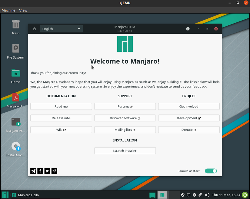 How to Install Manjaro Linux in a QEMU/KVM Virtual Machine