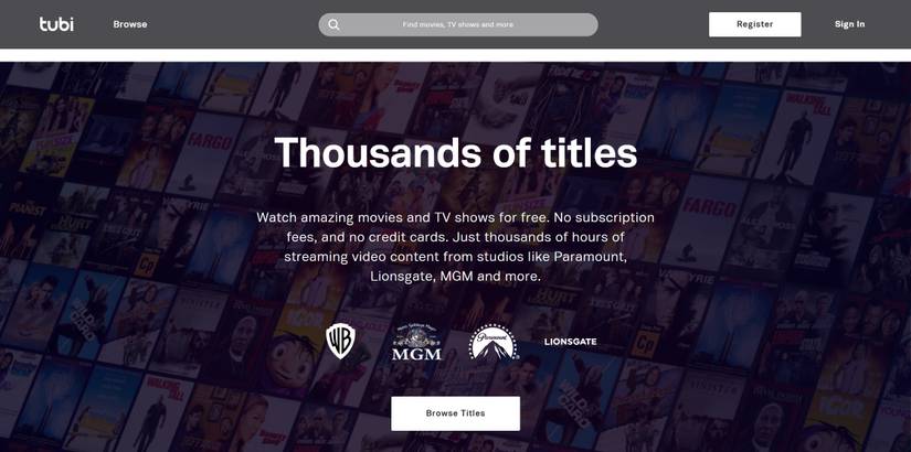 Tubi streaming service