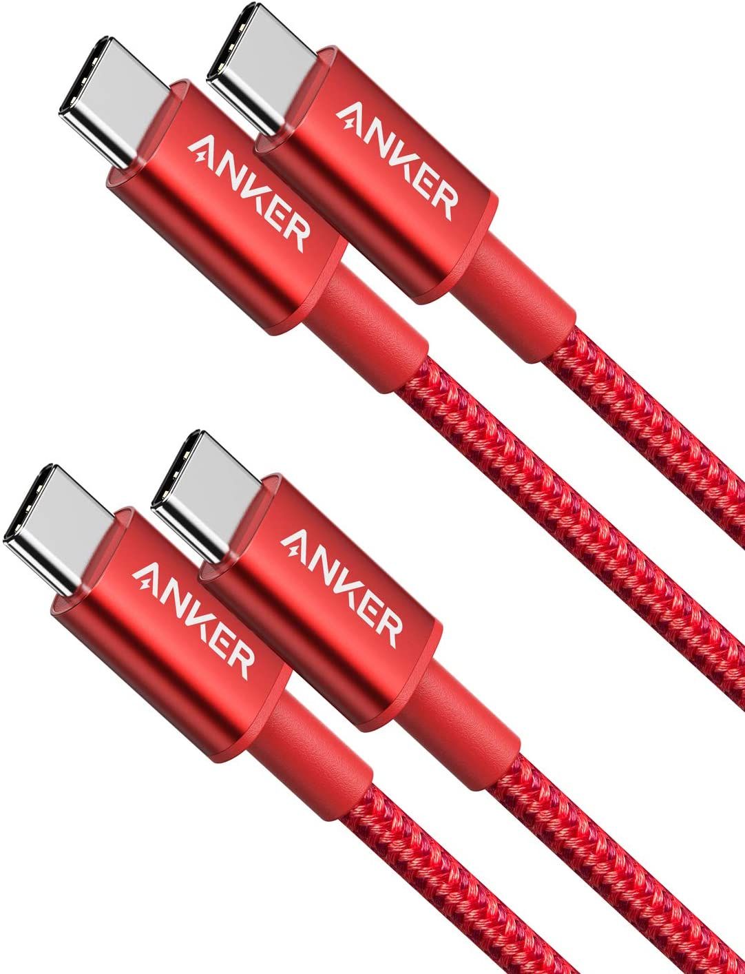 Anker 2 Pack New Nylon USB C to USB C Cable