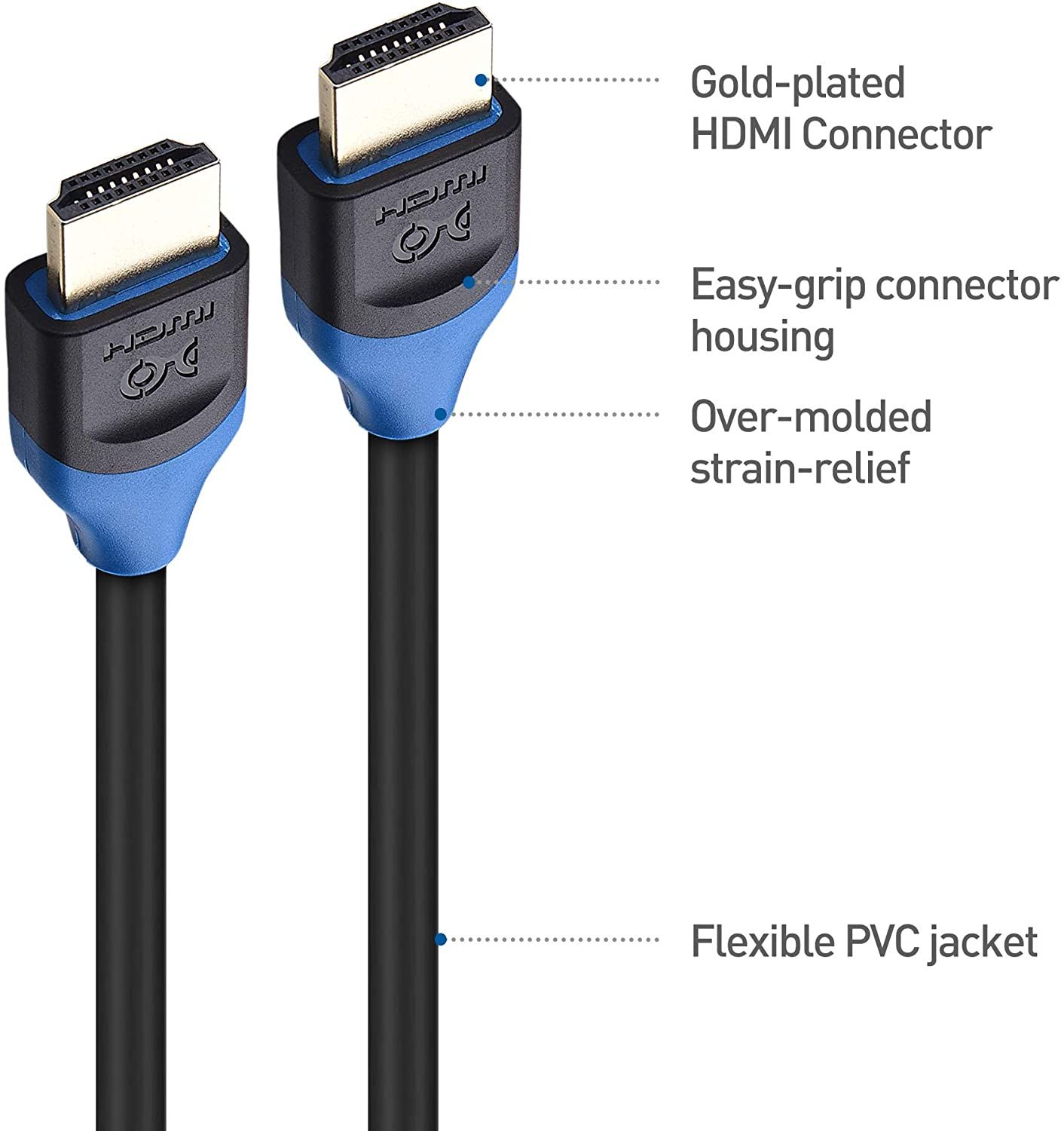 Cable Matters 3-Pack 48Gbps Ultra HD 8K HDMI Cable build quality