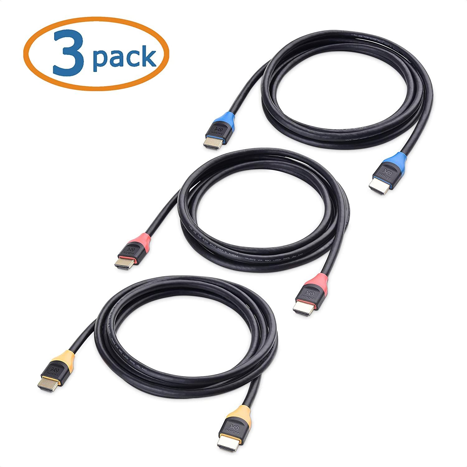 Cable Matters 3-Pack 48Gbps Ultra HD 8K HDMI Cables