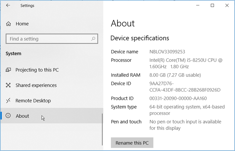 6 Ways to Check Your Windows 10 Essential PC Specs
