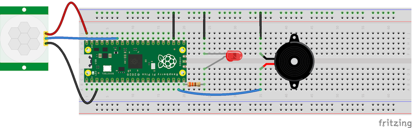 Alarm Sensor Raspberry Pico How to Make an Intruder Alarm With Raspberry Pi Pico