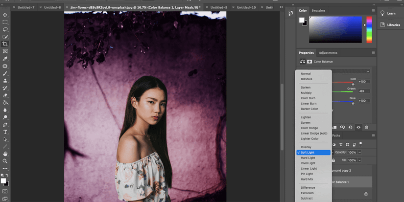 change black background photoshop