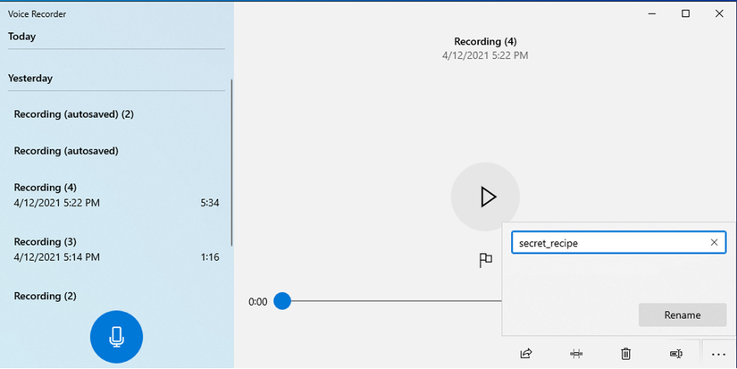 How to Use the Windows 10 Voice Recorder App