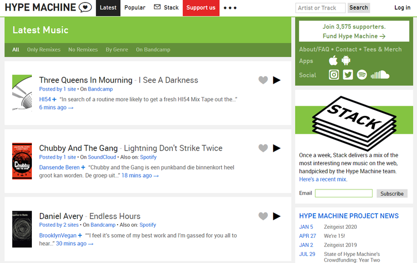 hype machine