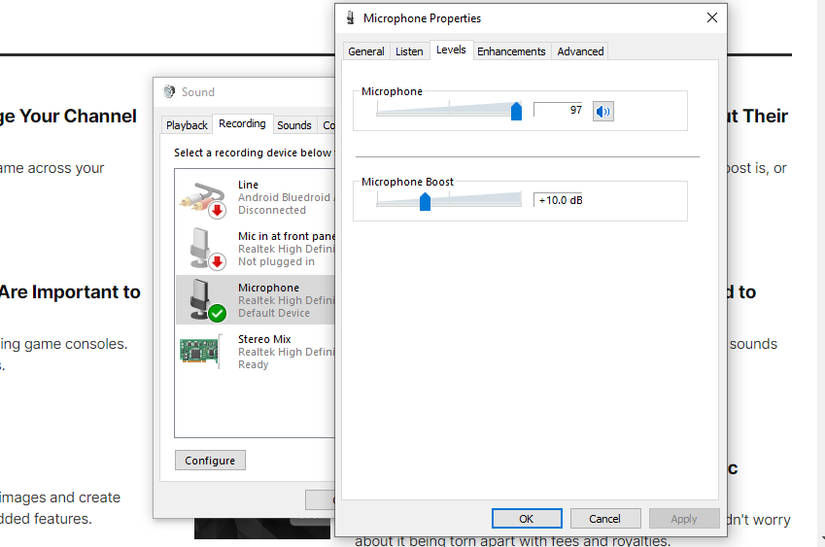 Micro Volume 2 Ways to Adjust Your Microphone Volume in Windows 10