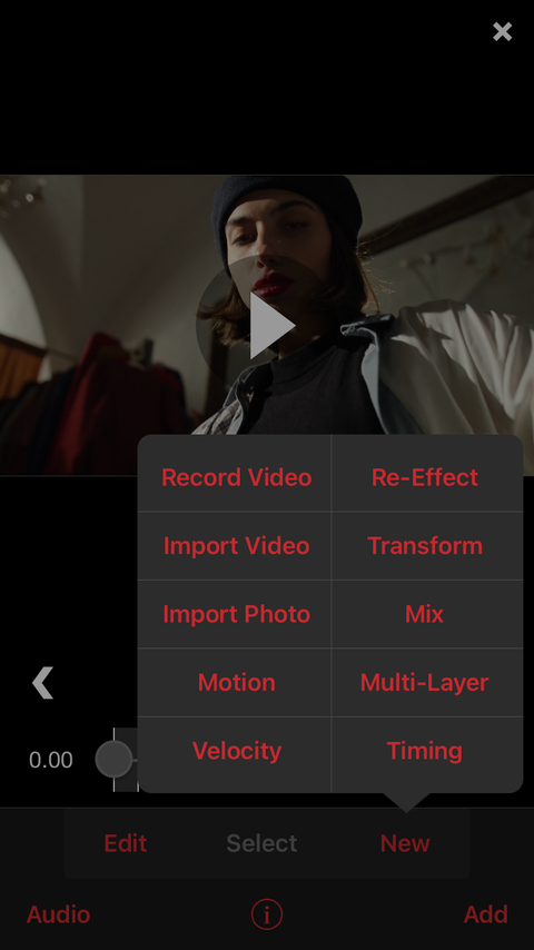 Video Star Clip Options