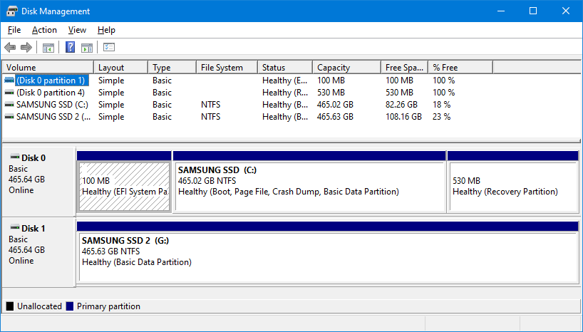 windows 10 disk management