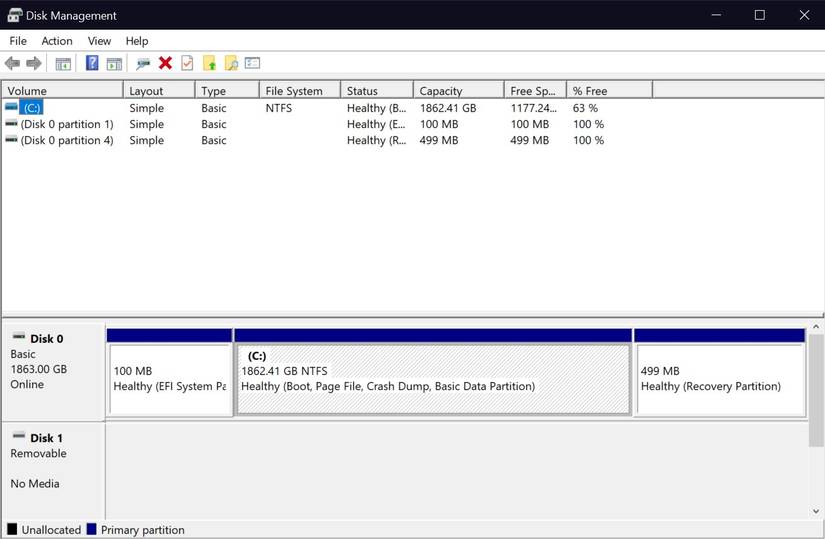 Disk Management Layout 4 Ways to Open Disk Management in Windows 10 and 11