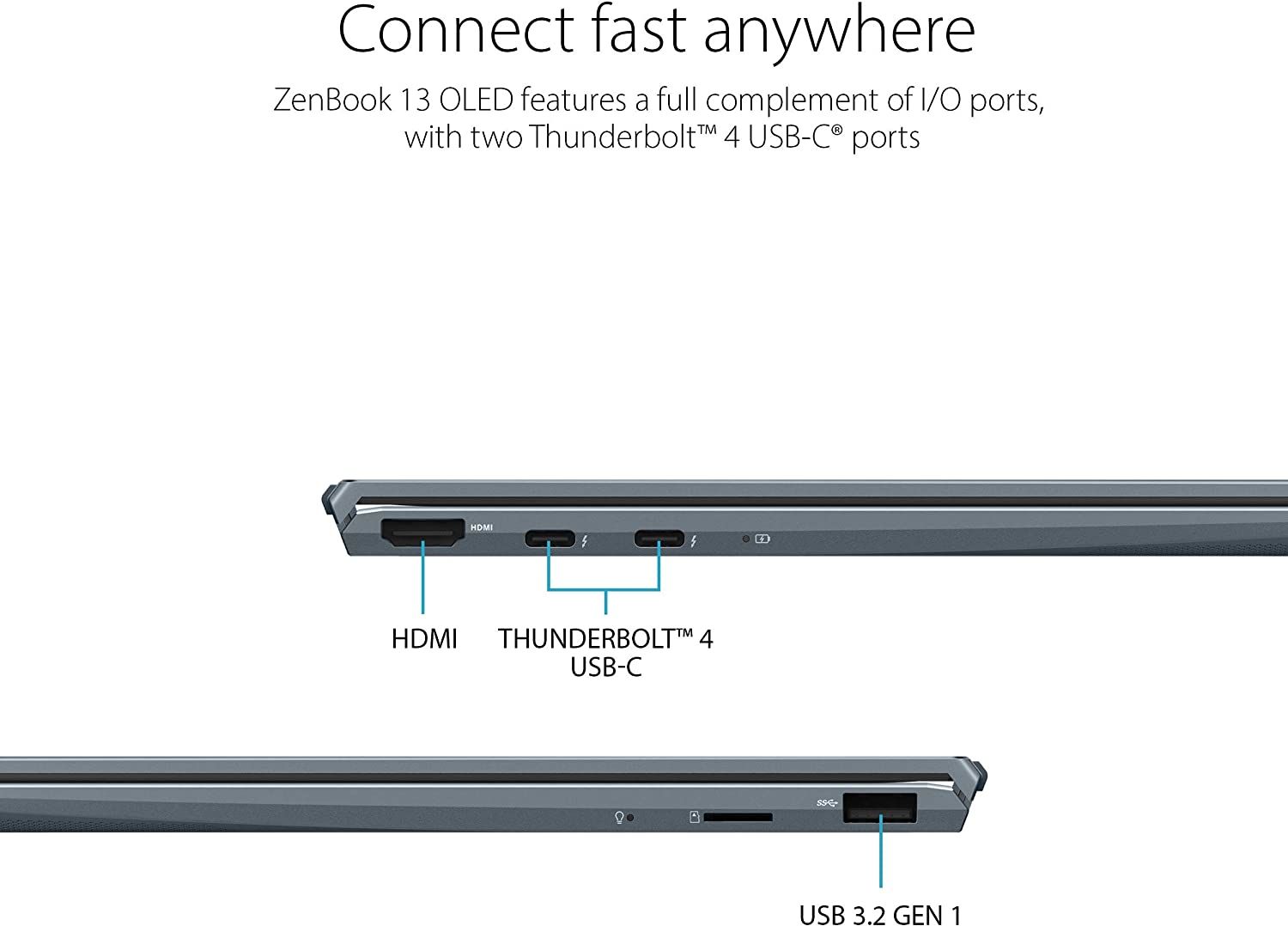 ASUS ZenBook 13 OLED Ports