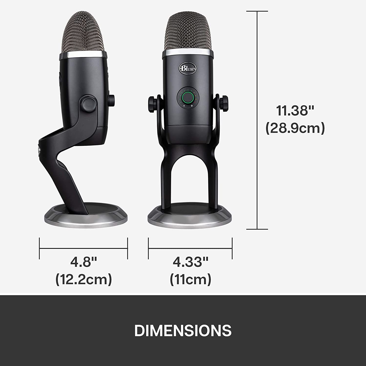 Blue Yeti X dimensions