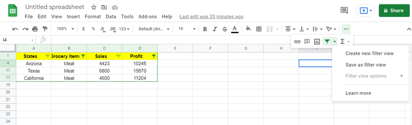 How to Use Filter Views in Google Sheets