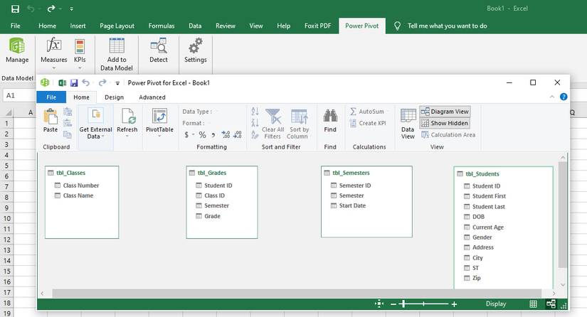 Data Model Example Excel How to Create Relationships Between Multiple Tables Using Data Model in ...