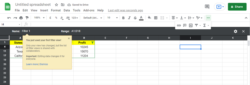 How to Use Filter Views in Google Sheets