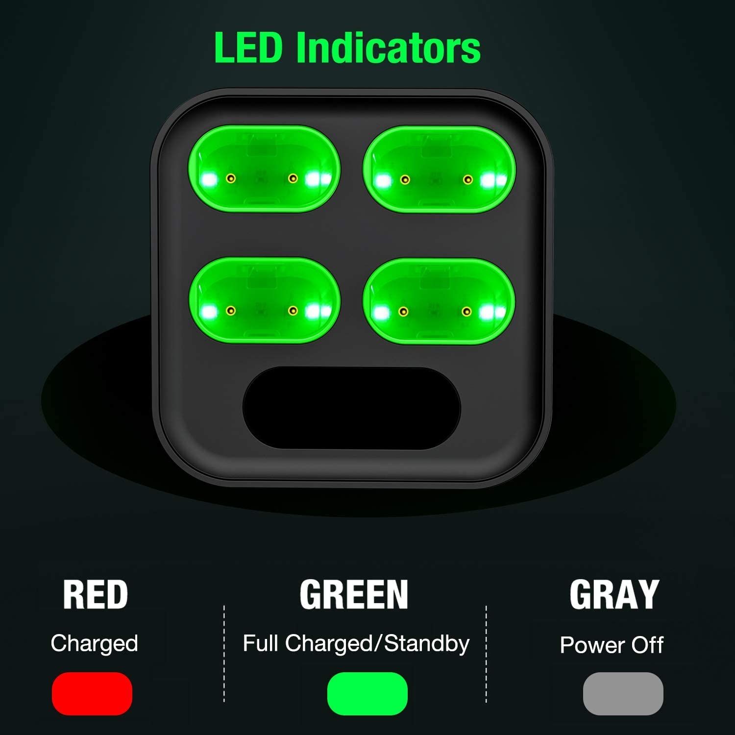 Rechargeable Battery For Xbox led indicators