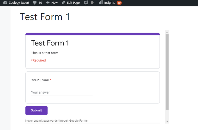 How to Embed Google Forms and Collect Survey Data in WordPress
