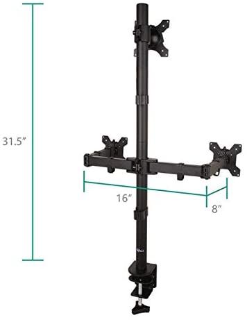 WALI Triple Monitor Desk Mount Stand M003 Size