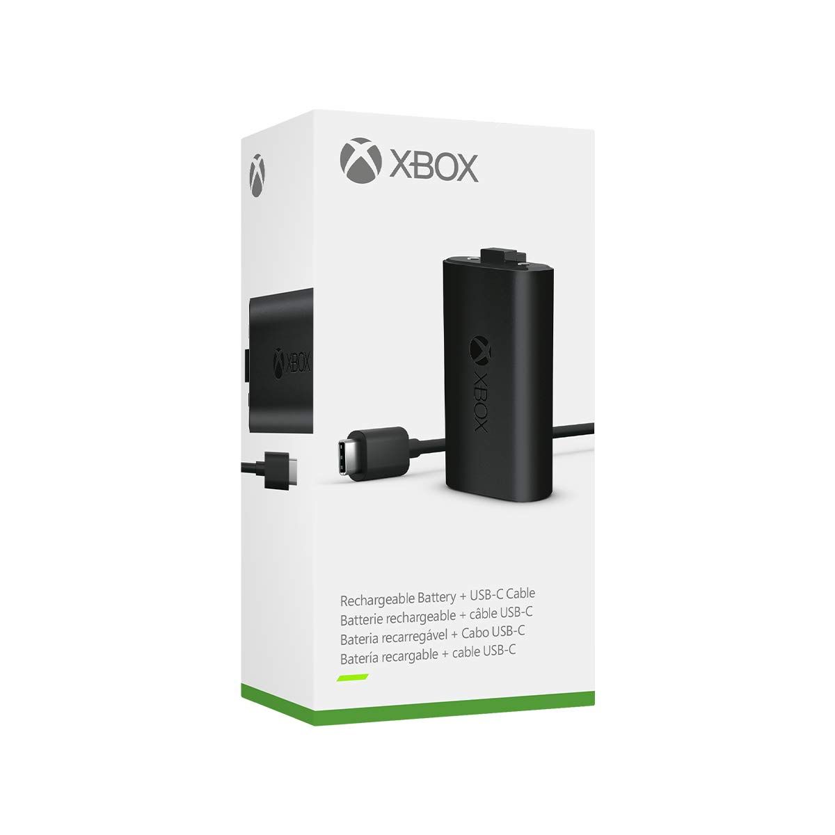 Xbox Rechargeable Battery and USB-C Cable shipping box
