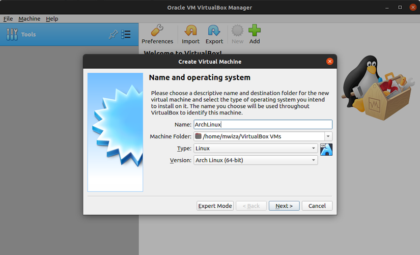 How to Install Arch Linux on VirtualBox Using the Guided Installer