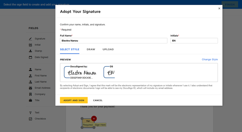 Adopt Signature How to Sign a Document Online