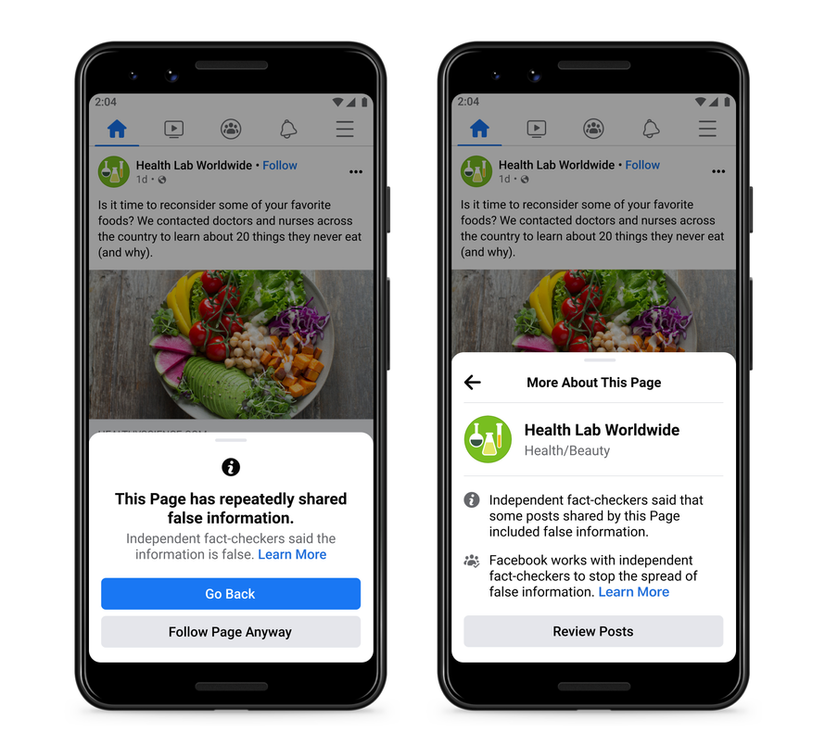 Facebook Adds a New Penalty for Misinformation Sharers