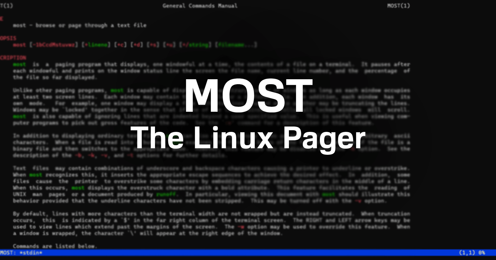 Most: The Linux Pager You Never Knew You Needed